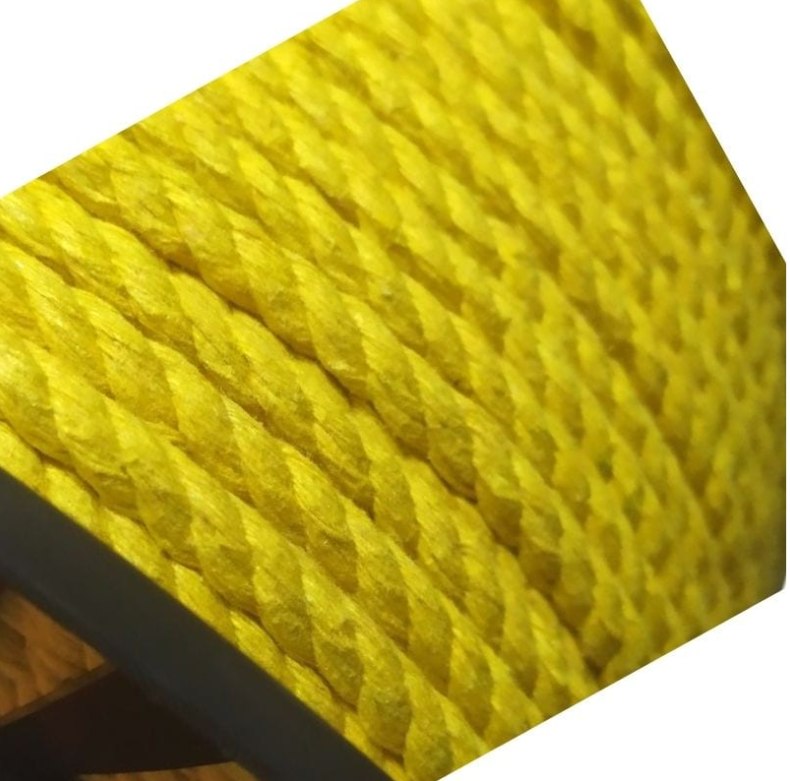 Фото Хлопчатобумажный канат ЭБИС 6 мм (20 м), желтый {70562}