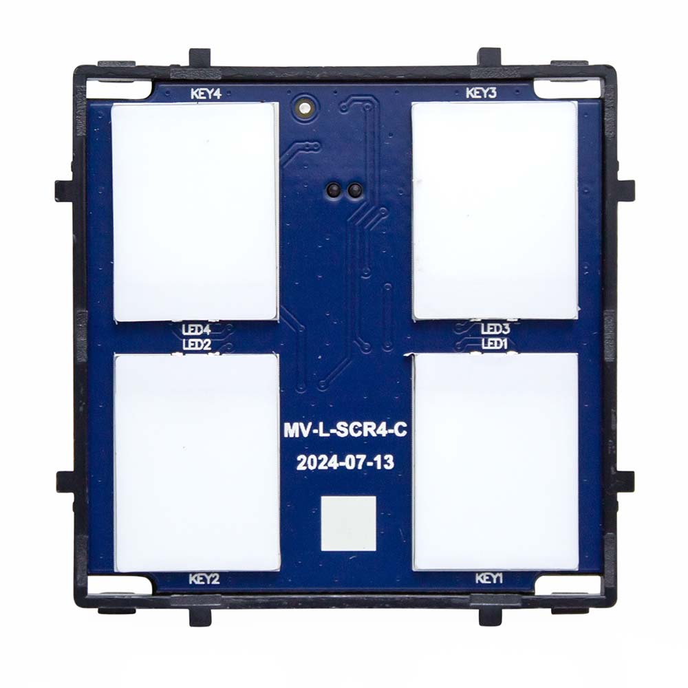 Фото Модуль сенсорного выключателя, четырехклавишный, 1 пост Vell {NC-4G}