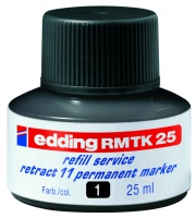 Фото Чернила Edding, перманентные для маркеров Е-11, 25 мл, черный {E-RMTK25#1}