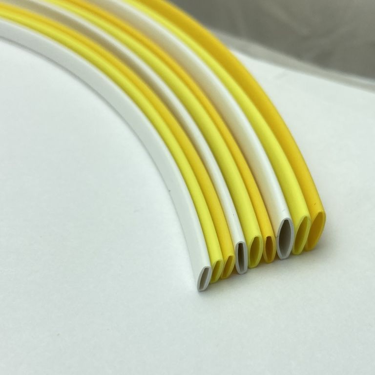 Фото Профиль ПВХ овальный Vell YL-065 для маркировки проводов, Ø 6,5 мм, 100 метров, желтый, аналог Partex PO-10 (самозатухающий) {378030} (5)