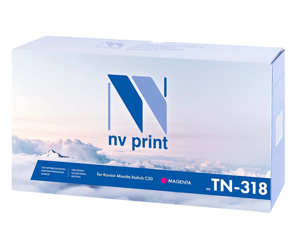 Фото Тонер-картридж NV Print совместимый TN-318 для Konica Minolta bizhub C20 (пурпурный) {48682}