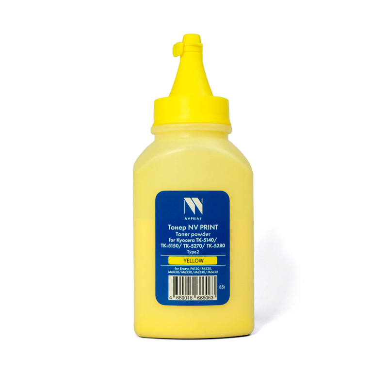 Фото Тонер NVP для Kyocera ТК-5140/ТК-5150/ТК-5270/ТК-5280 Type2 (85г) Yellow совместимый {D8511}