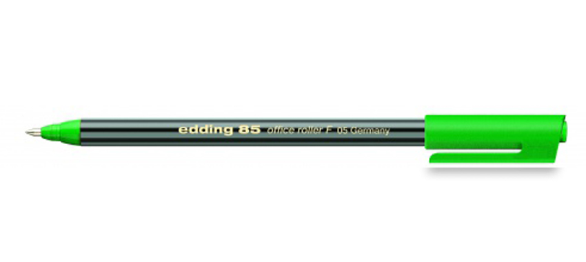 Фото Ручка-роллер Edding для офиса, металлическая оправа, 0,5 мм, зеленый {E-85#4}
