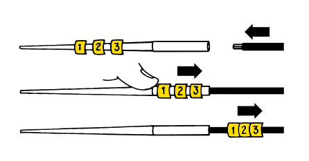 Фото Монтажный тефлоновый инструмент PAD для однознаковых маркеров Partex PA-1, синий {PAD-5T} (1)