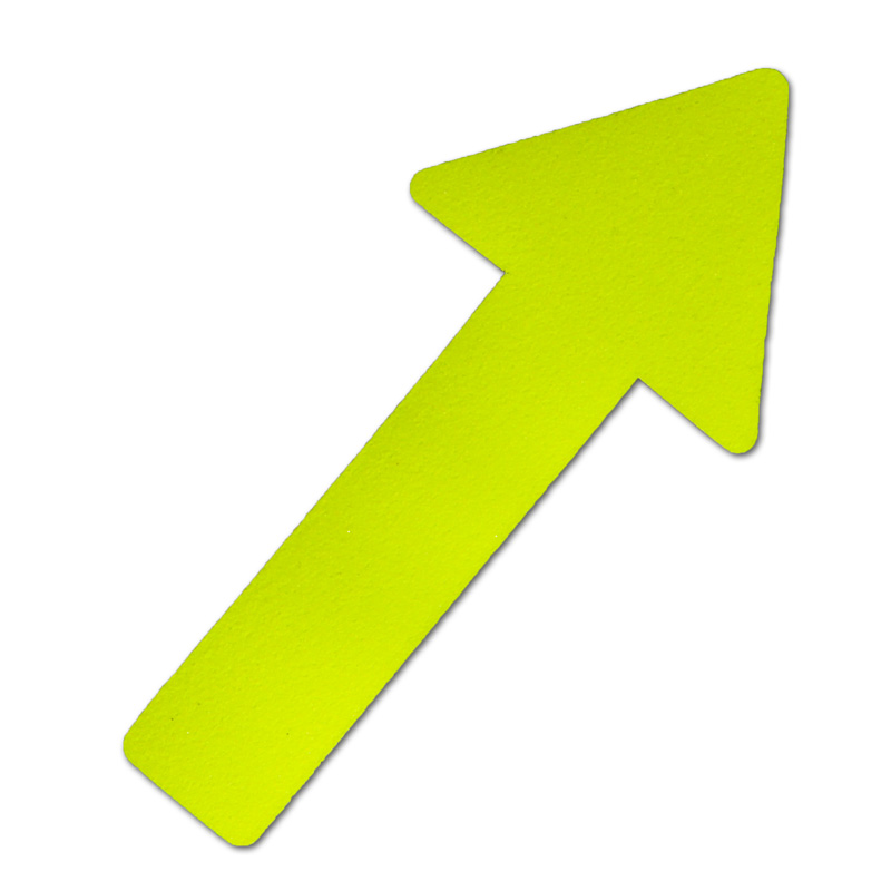 Фото Противоскользящий напольный знак "Стрелки", сигнальный, желтый (130 x 280мм) (10 шт.) {M1HV10P1}