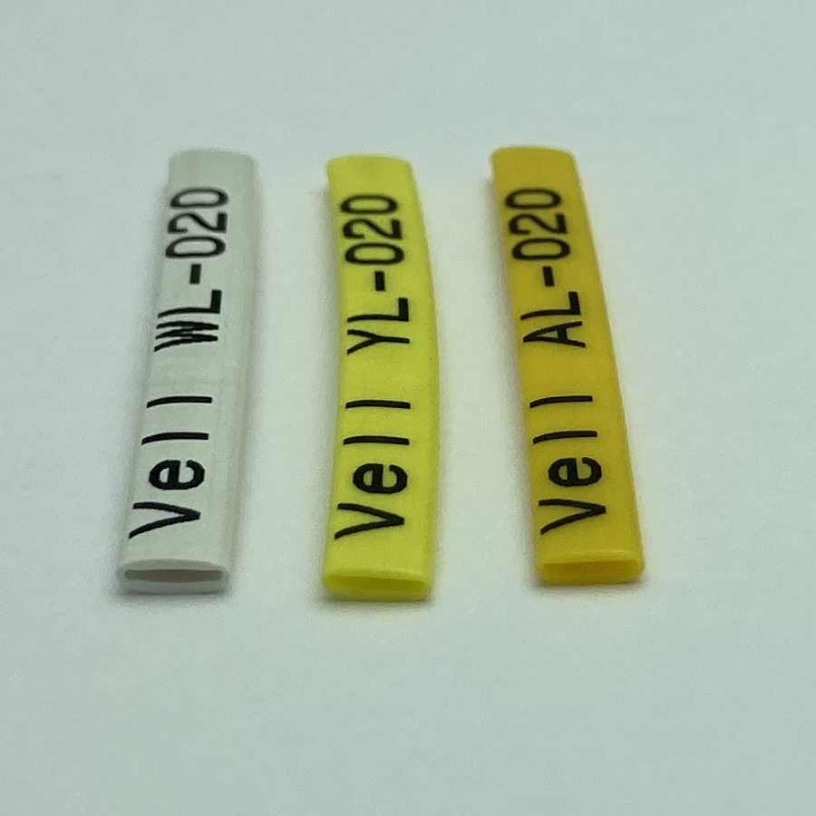 Фото Профиль ПВХ овальный Vell YL-020 для маркировки проводов, Ø 2 мм, 200 метров, желтый (самозатухающий) {378004} (2)