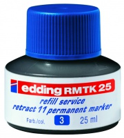 Фото Чернила Edding, перманентные для маркеров Е-11, 25 мл, синий {E-RMTK25#3}