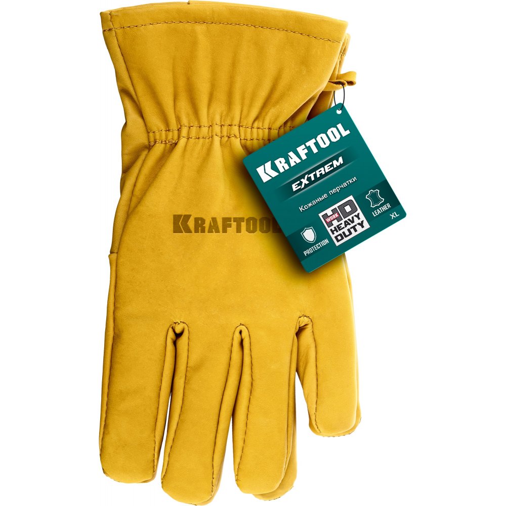 Фото Кожаные рабочие перчатки EXTREM, XL (10) KRAFTOOL {1136-XL} (1)