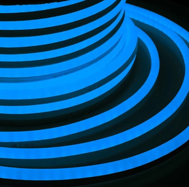 Фото Гибкий Неон DIP 12x26мм - синий, оболочка синяя, {131-023}