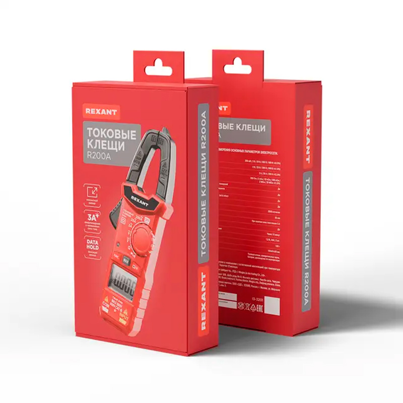 Фото Токовые клещи R200A REXANT (1)