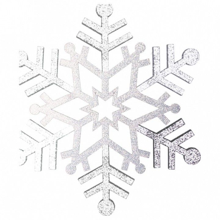 Фото Елочная фигура "Снежинка резная", 81 см, цвет серебряный {502-375}