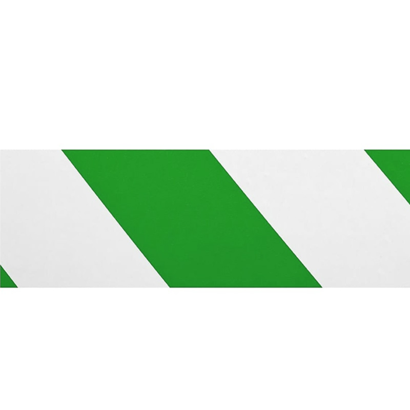 Фото Лента для разметки самоклеящаяся Vell длина 33 м, ширина 50 мм, зелёно-белая, 0.15 мм, ПВХ (Standart) {1355300} (1)