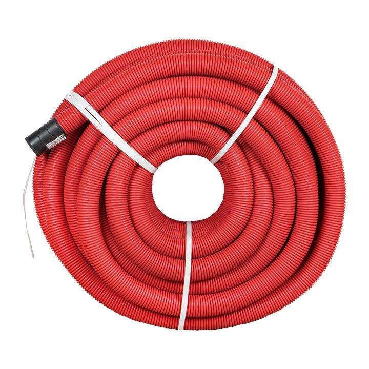 Фото Труба гофрированная двустенная ПНД d63 с протяжкой SN13 красн. (уп.50м) PROxima EKF tg2st-63-50m (1)