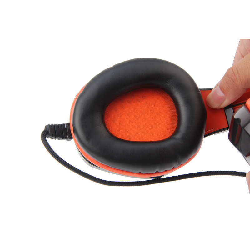 Фото Игровые наушники проводные с микрофоном MeeTion, черный/красный,10~20000 Гц, кабель 1.8 м {MT-HP010} (5)