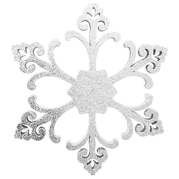Фото Елочная фигура "Снежинка "Морозко", 66 см, цвет белый {502-370}