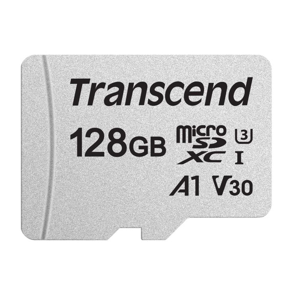 Фото Флеш карта microSD 128GB Transcend microSDXC Class 10 UHS-I U3, V30, A1, (без адаптера), TLC {TS128GUSD300S}
