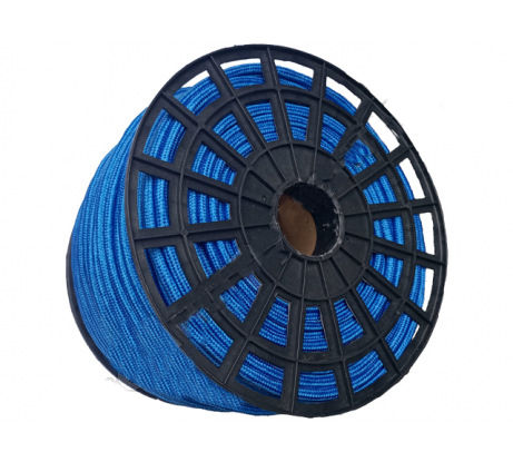 Фото Веревка плетеная, катушка, п/п 5 мм синяя (200м) {72092}