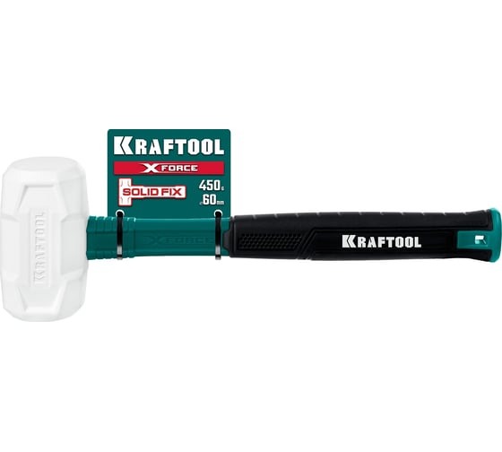 Фото Белая киянка X-FORCE, антивибрационная рукоятка, 450 г KRAFTOOL
