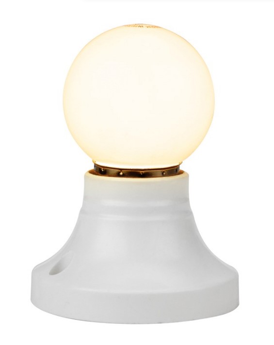 Фото Лампа шар E27, 7LED, 24В, диаметр 45мм, теплый белый, матовая колба {405-626}