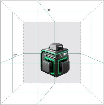 Фото Лазерный уровень ADA Cube 3-360 GREEN Ultimate Edition {А00569} (2)