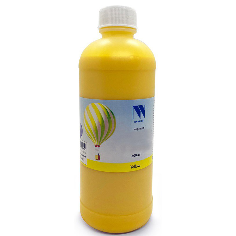 Фото Чернила NV PRINT универсальные на водной основе для Сanon, Epson, НР, Lexmark (500 ml) Yellow {B4664}