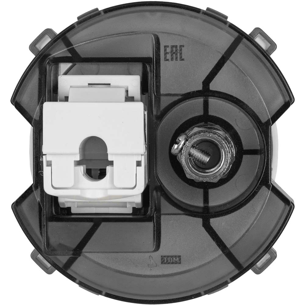 Фото Розетка компьютерная RJ45 + TV розетка оконечная платина, "Байкал" TDM {SQ1819-0319} (2)