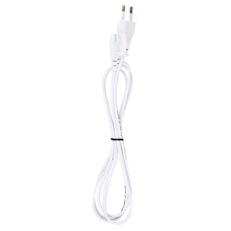 Фото Кабель для аудио-видео техники IEC-320-C7--розетка 220V, 2-pin, 1.8м, белый {TP228-1.8-W}