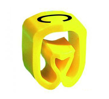 Фото Маркер закрытого профиля Partex PA-1 на провод 1.5-4.0 мм², символ "C", желтый/черный (катушка 1000 шт.) {PA-10003BV40.C}