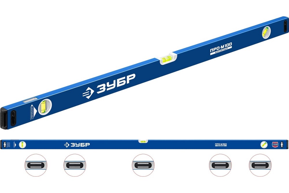 Фото Усиленный магнитный уровень, Профессионал ЗУБР ПРО-М, 1500 мм {34589-150_z01}