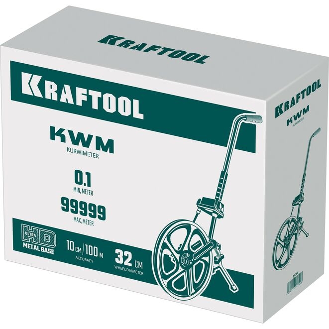 Фото Измерительное колесо с металлическим шасси и рукояткой KRAFTOOL 0.1 - 99999.9 м {34756} (5)