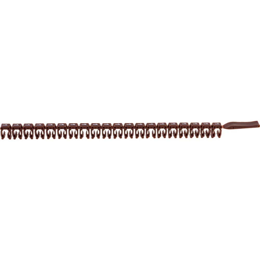 Фото Маркер для кабеля 1.5-2.5мм символ "1", коричневый, DKC {MKF1S2} (упак 200 шт) (1)