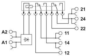 Фото Модуль релейный PLC-RPT-24UC/21-21 Phoenix Contact 2900332