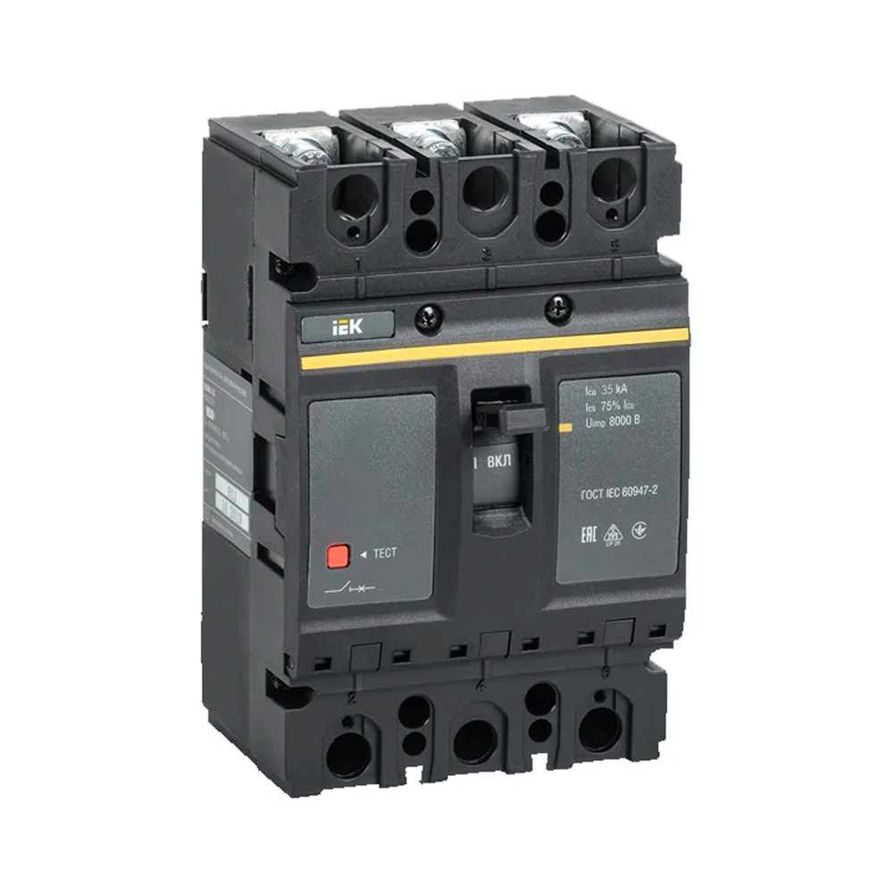Фото Выключатель автоматический 3п 100А 35кА ВА 88-35 KARAT IEK SVA30-3-0100 {SVA30-3-0100;SVA30-3-0100-R}