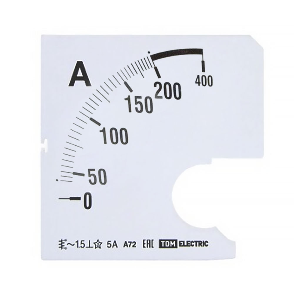 Фото Шкала Ш72 200/5А-1,5 (для А72 Х/5А) TDM {SQ1102-2057}