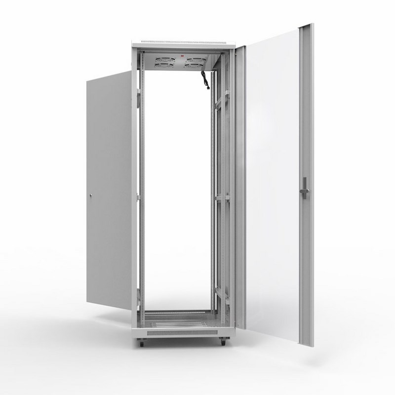 Фото Напольный шкаф 19", серии Standart 22U 600х600 мм, передняя дверь стекло, задняя дверь металл, Rexant {04-2313} (3)