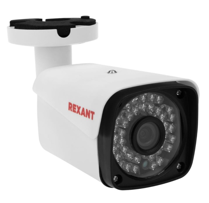 Фото Цилиндрическая уличная камера Rexant AHD 2.0Мп Full HD 1920x1080 (1080P), объектив 3,6мм, ИК до 30м {45-0139} (1)