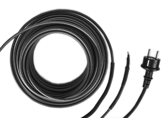 Фото Греющий саморегулирующийся кабель на трубу Rexant POWER Line 30SRL-2CR 8M (8м/240Вт) {51-0655} (2)
