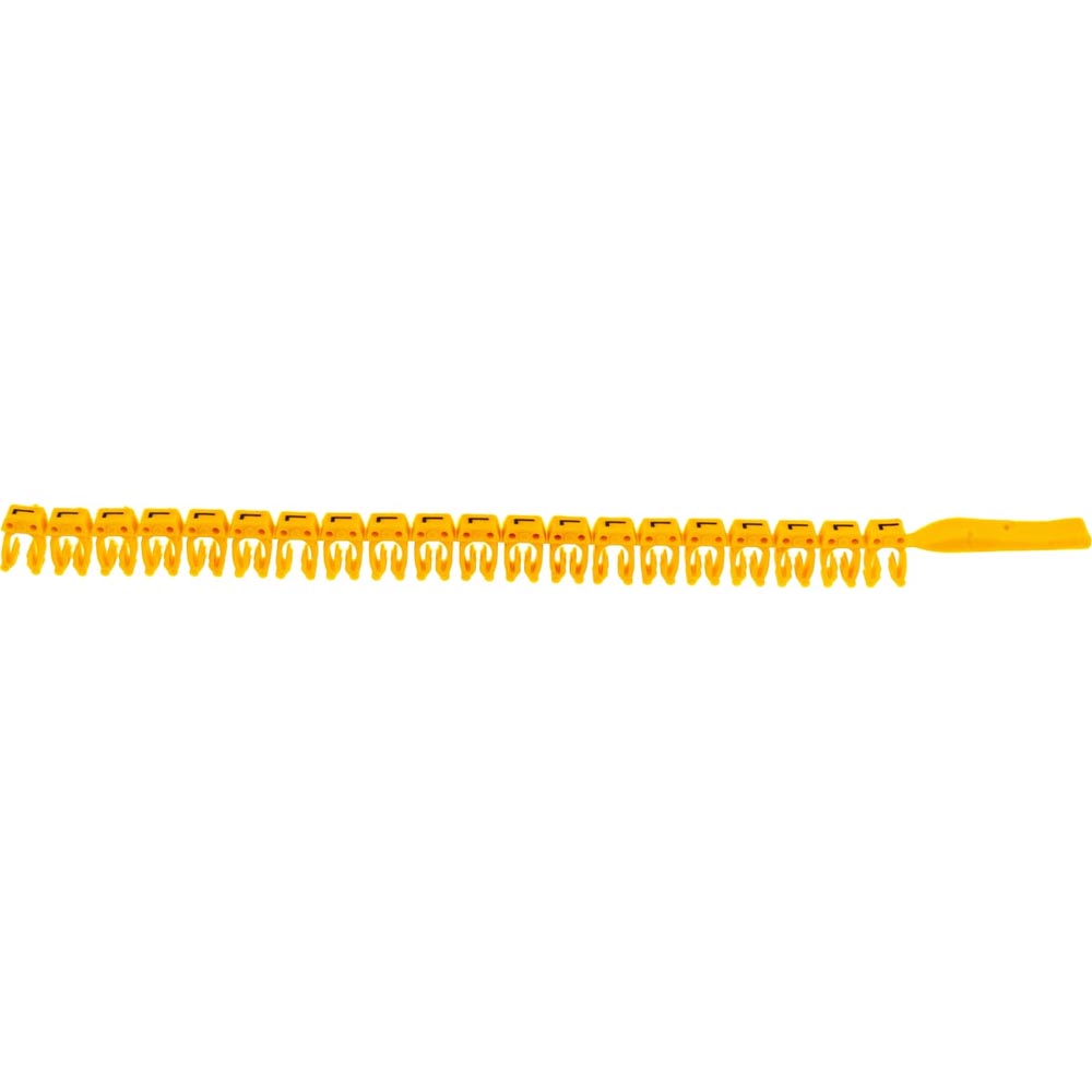 Фото Маркер для кабеля 0.5-1.5мм символ "L", желтый, DKC {MKCLS1} (упак 200 шт) (1)
