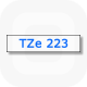 Фото Лента Brother TZE-223 (9 мм, синий на белом) {TZE223} (1)
