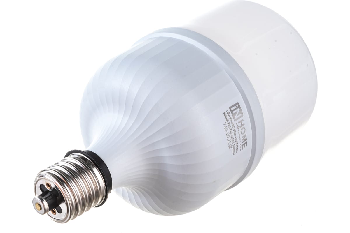 Фото Лампа светодиодная LED-HP-PRO 80Вт 230В E27 с адаптером Е40 6500К 7200Лм IN HOME {4690612031149} (8)