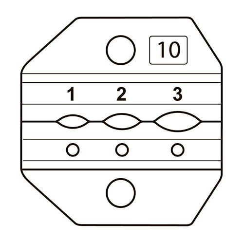 Фото Номерные матрицы МПК-10 для опрессовки наконечников, разъемов и гильз в термоусаживаемой изоляции и заглушек КИЗ {69964} (1)