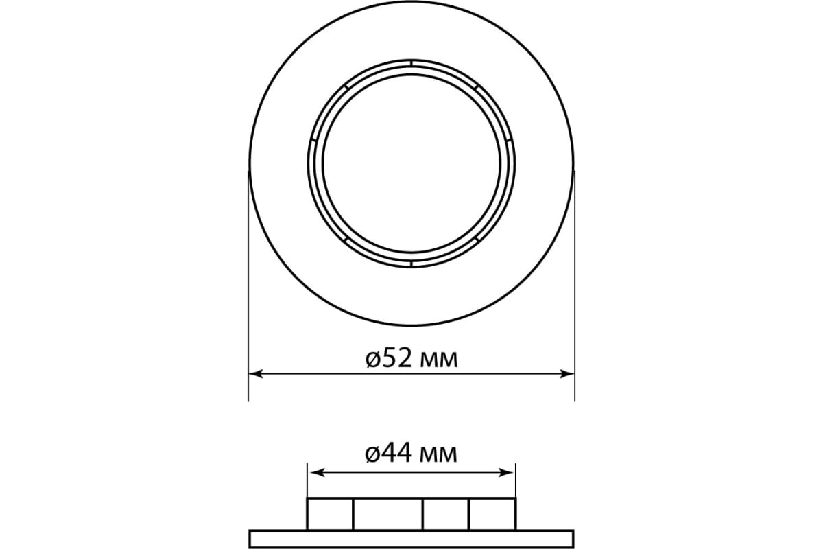 Фото Кольцо для патрона Е27, термостойкий пластик, черный, TDM {SQ0335-0168} (1)