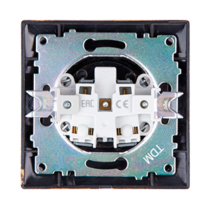 Фото Розетка 2П 10А 250В старинная бронза "Лама" TDM {SQ1815-0763} (2)