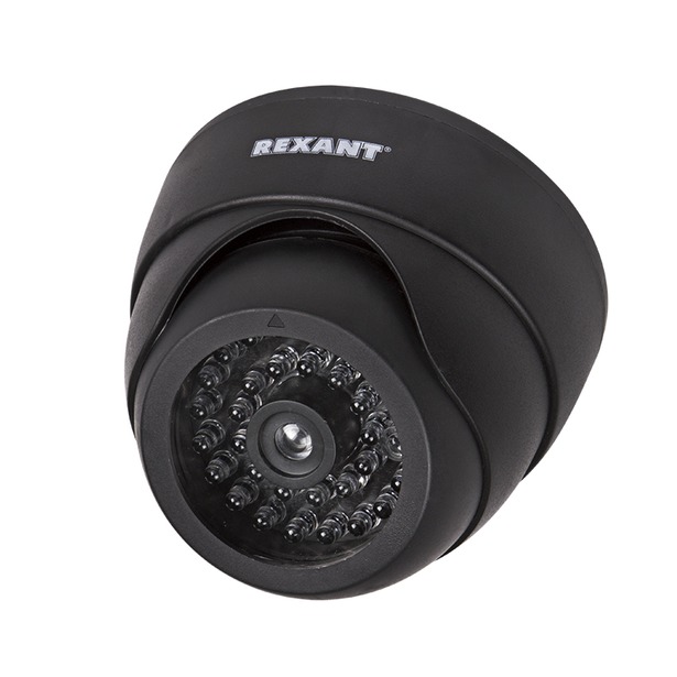 Фото Муляж купольной видеокамеры Rexant с вращающимся объективом, внутренней установки {45-0230}