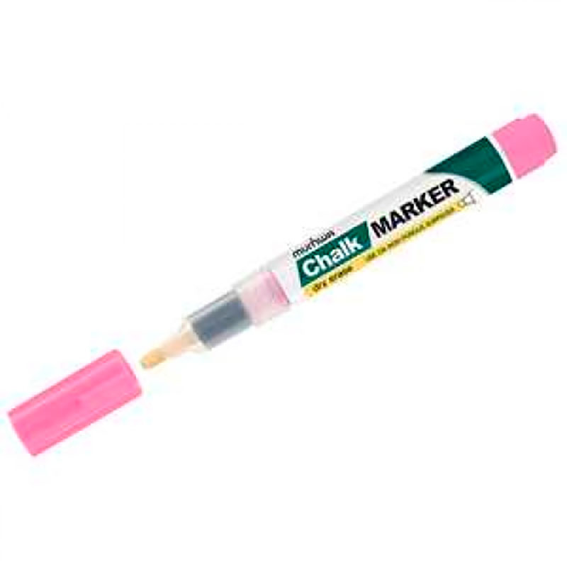 Фото Маркер меловой MunHwa CM-10 Chalk Marker, спиртовая основа, розовый, 3 мм {227225}