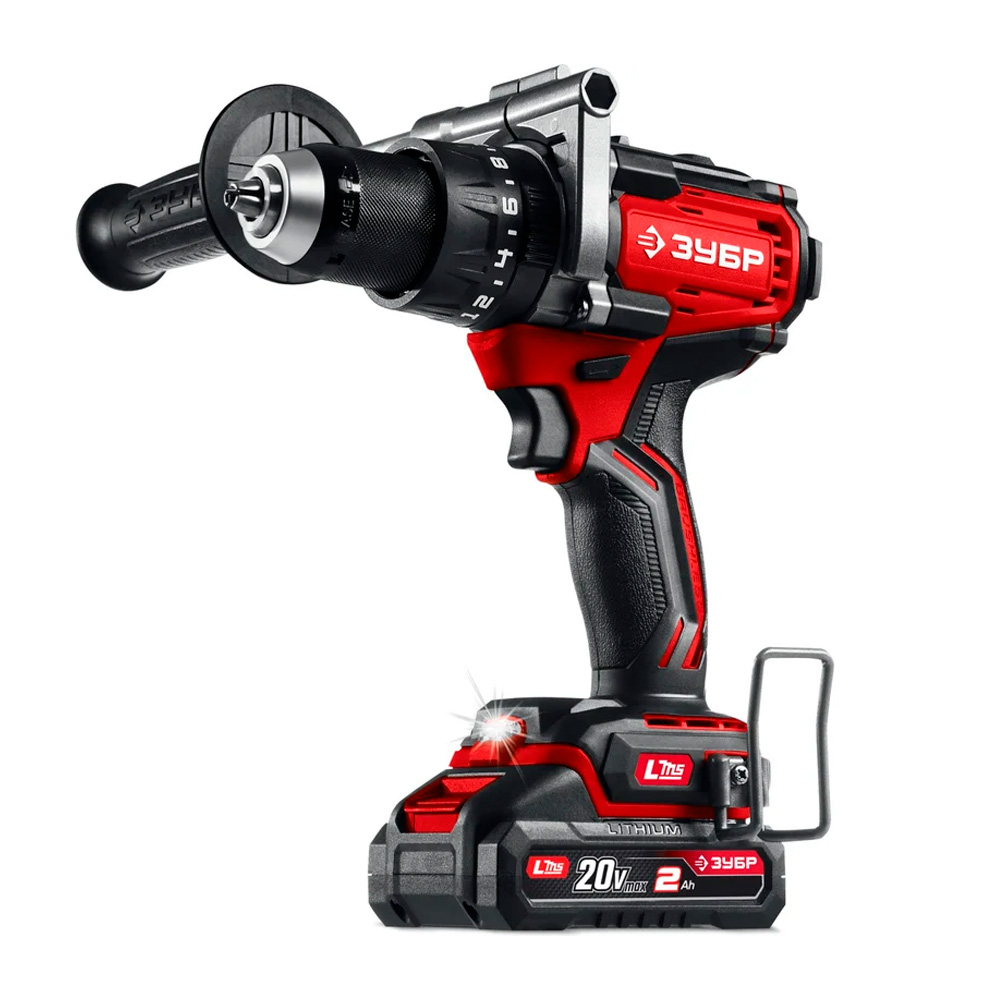Фото Бесщеточная ударная дрель-шуруповерт, 165 Н·м, 1 АКБ LMS {2 А·ч}, 20 В, ЗУБР {ДБУ-165-21}