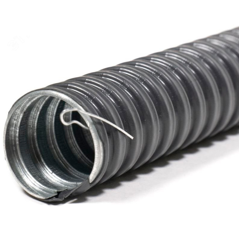 Фото Металлорукав в ПВХ изоляции МРПИ нг 15 с протяжкой DIY ГОФРОМАТИК {zeta43152}