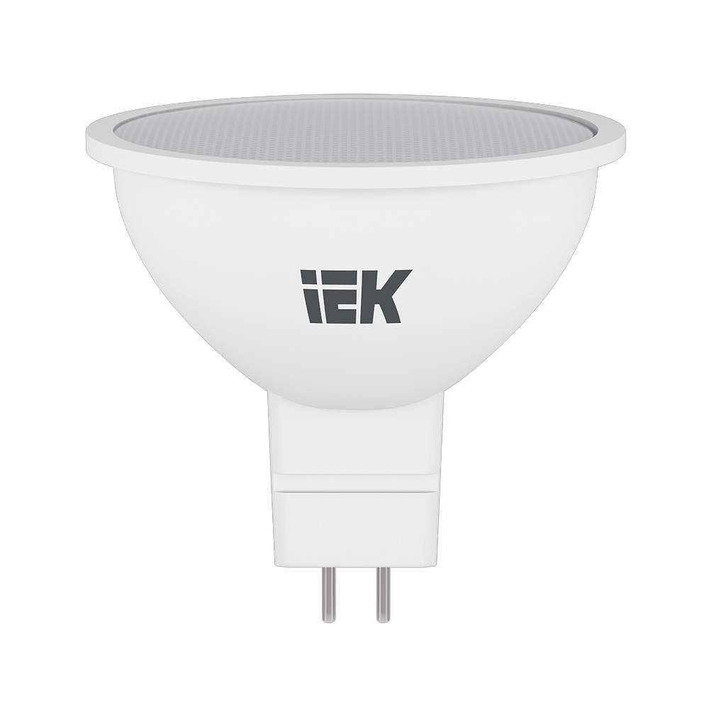 Фото Лампа светодиодная ECO MR16 7Вт 3000К тепл. бел. GU5.3 630лм 230-240В ИЭК LLE-MR16-7-230-30-GU5 (1)