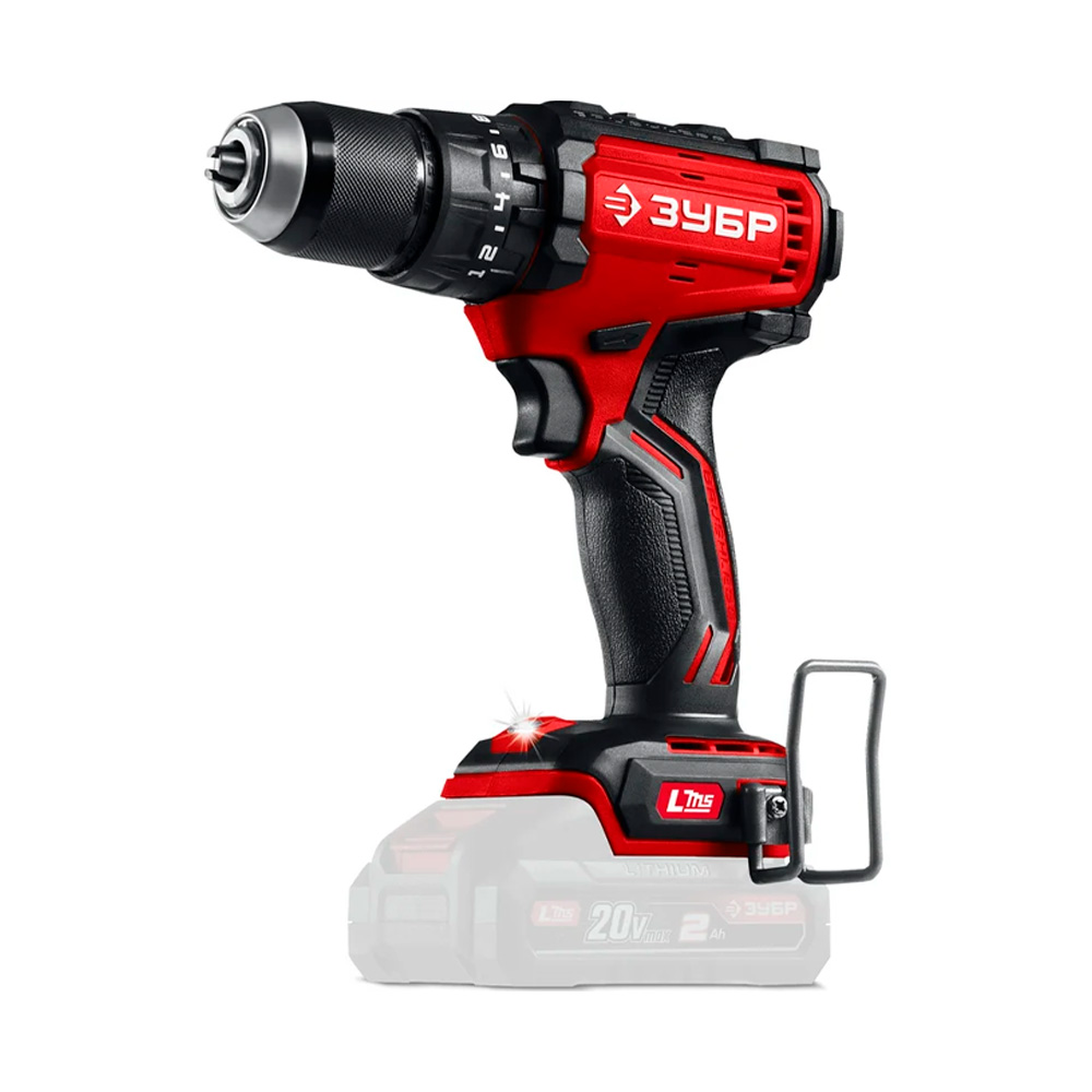 Фото Бесщеточная ударная дрель-шуруповерт, 65 Н·м, без АКБ (LMS), 20 В, ЗУБР {ДБУ-65}