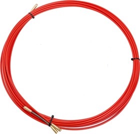 Фото Протяжка кабельная (мини УЗК в бухте), стеклопруток, d=3,5 мм, 7 м красная {47-1007}
